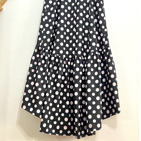 Eliza J Black and White Polka Dot High Low Dress - Picture 8 of 12
